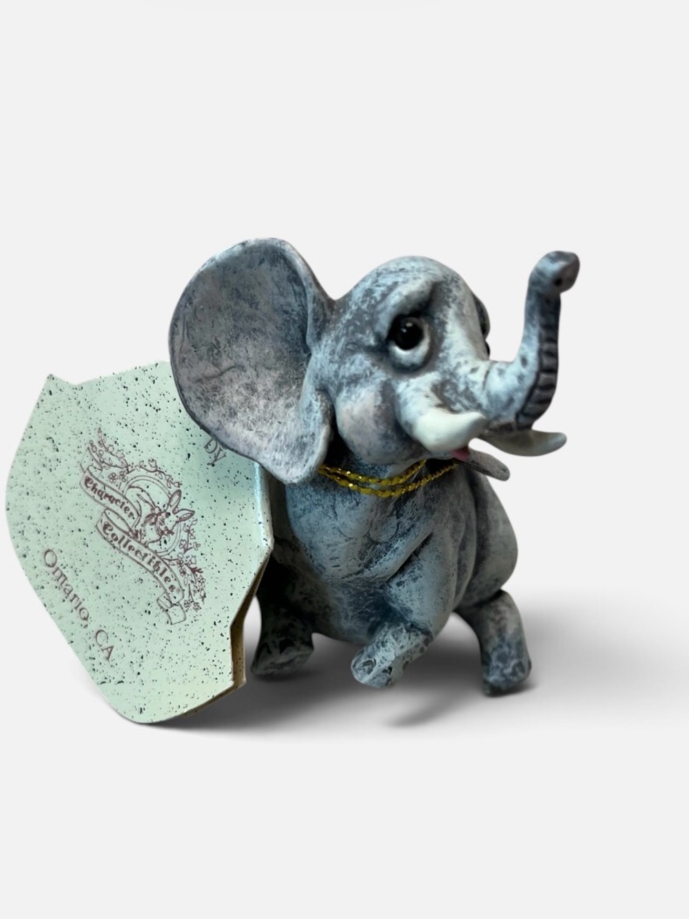 Vintage Gray Elephant Figurine Elke Elephant “Holy Herd” Noah’s Ark Collection